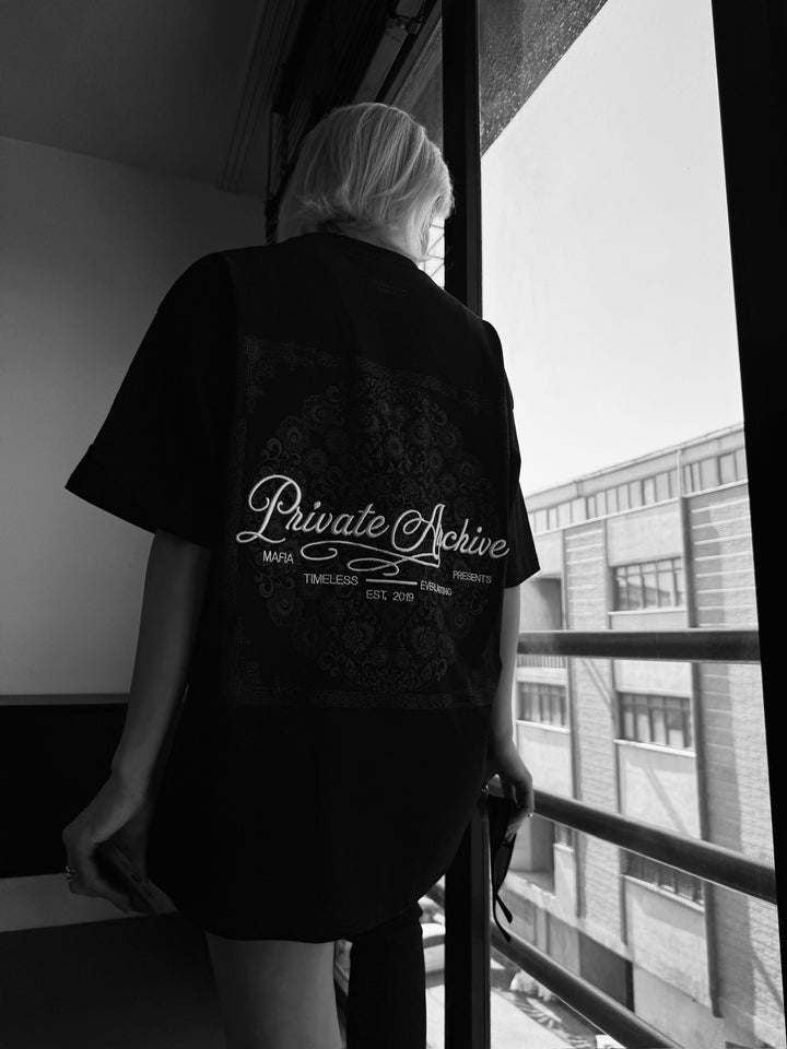Oversize Private Archive T-Shirt - Black