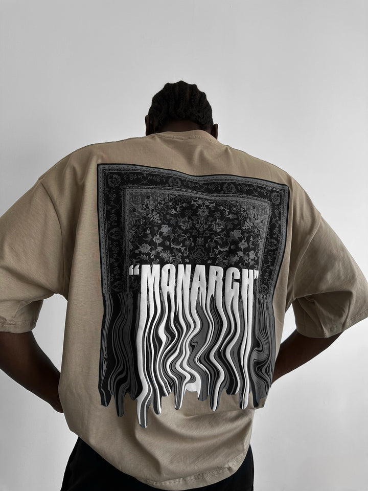 Oversize "Monarch" T-Shirt - Beige