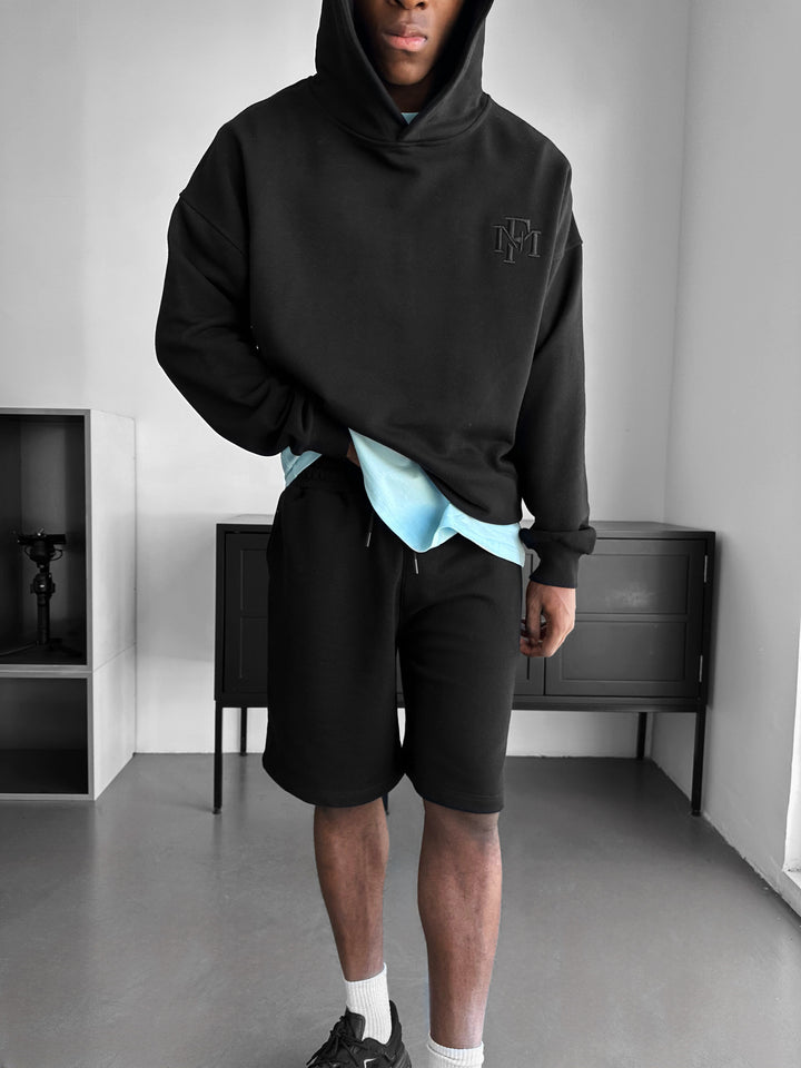 Loose Fit Basic Shorts - Black