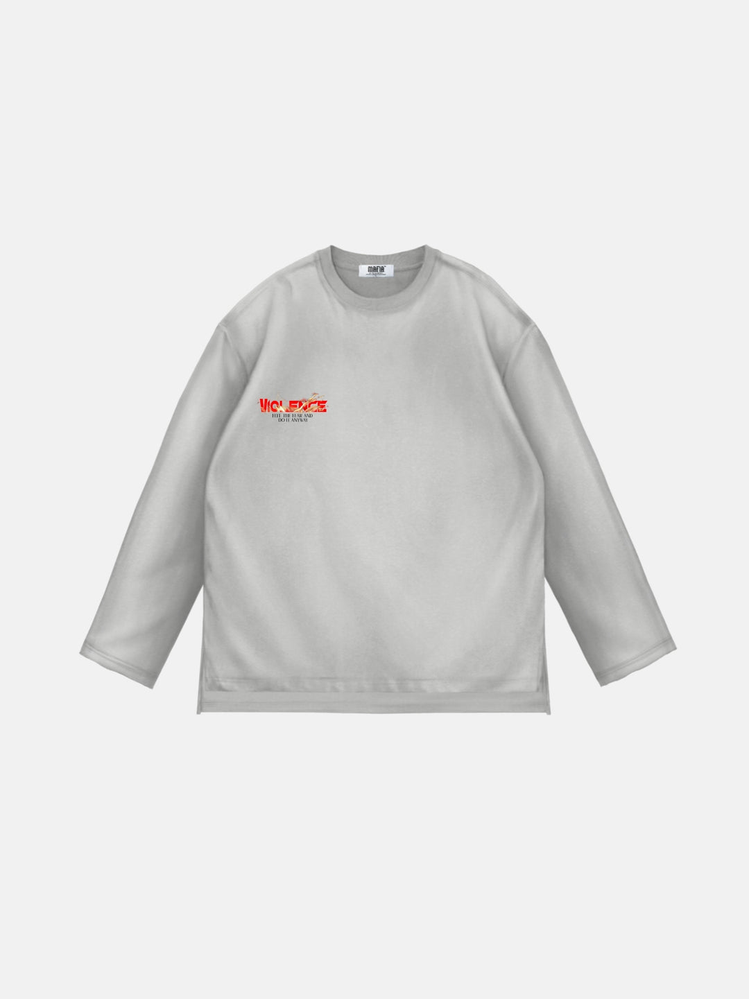 Oversize Violence Sweater - Grey
