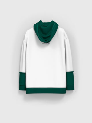 Oversize two color Hoodie - Green