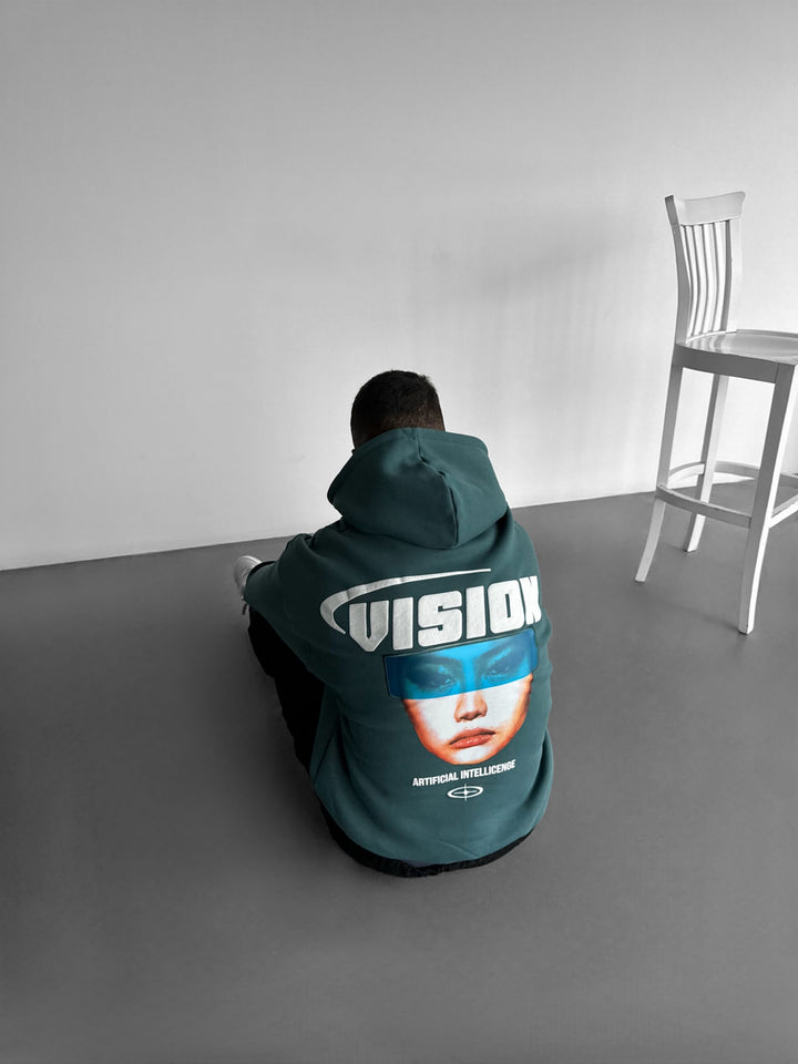 Oversize Vision Hoodie - Petrol