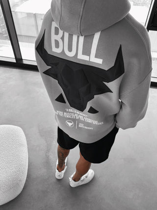 Oversize Bull Hoodie - Grey