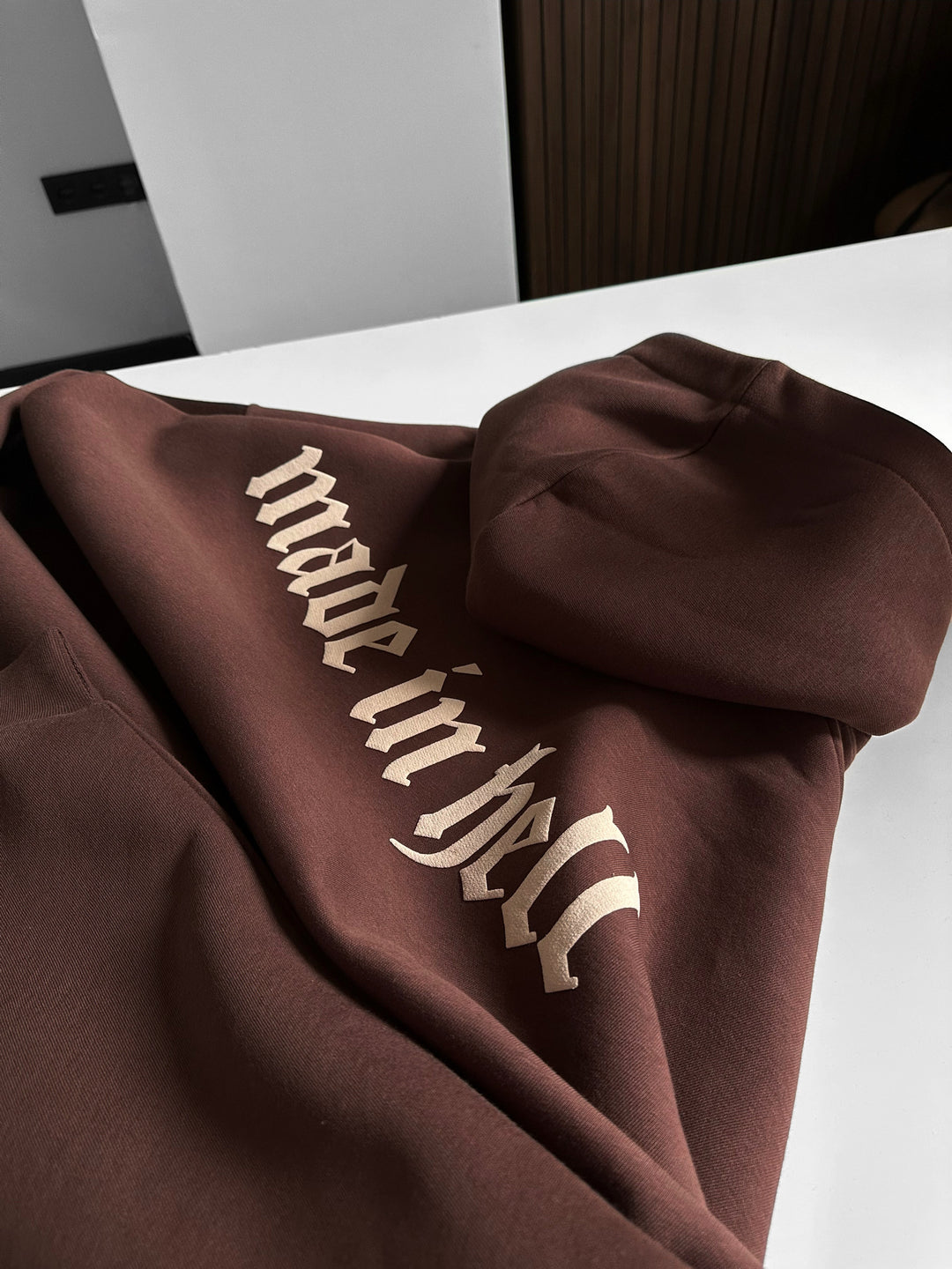 Oversize Made in Hell Hoodie - Brown