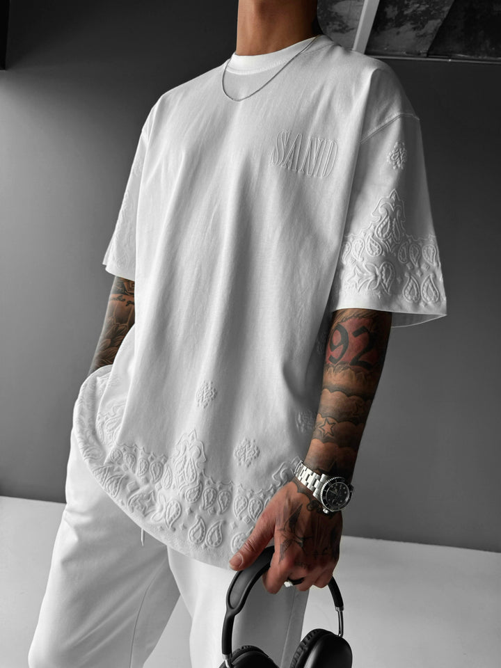 Oversize Sand T-shirt - White