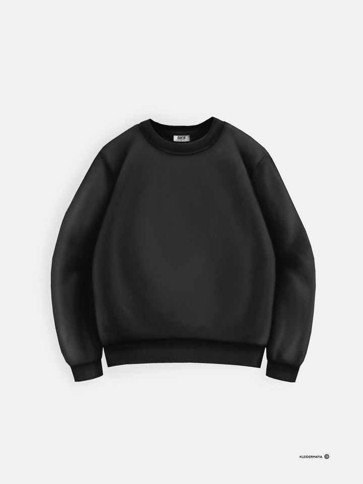 Oversize Sweatshirt - Jet Black