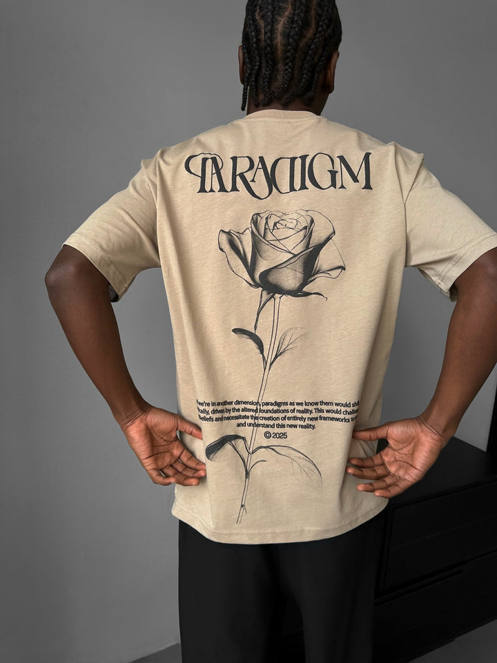 Oversize Paradigm T-Shirt - Beige