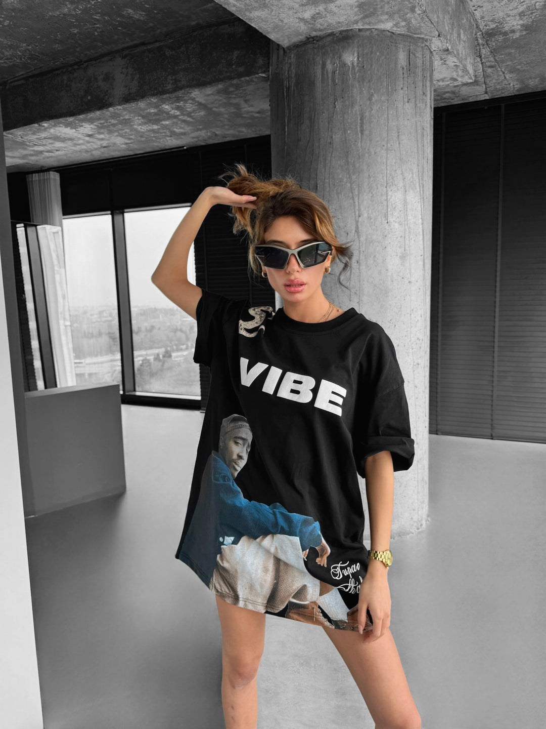 Oversize Vibe T-shirt - Black