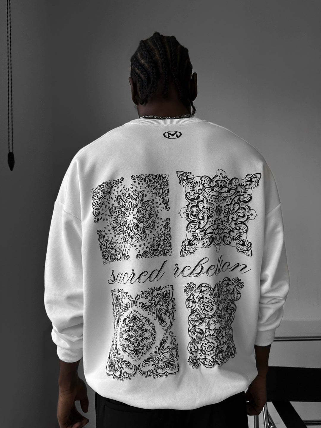 Oversize Sacred Rebellion Sweater - Ecru