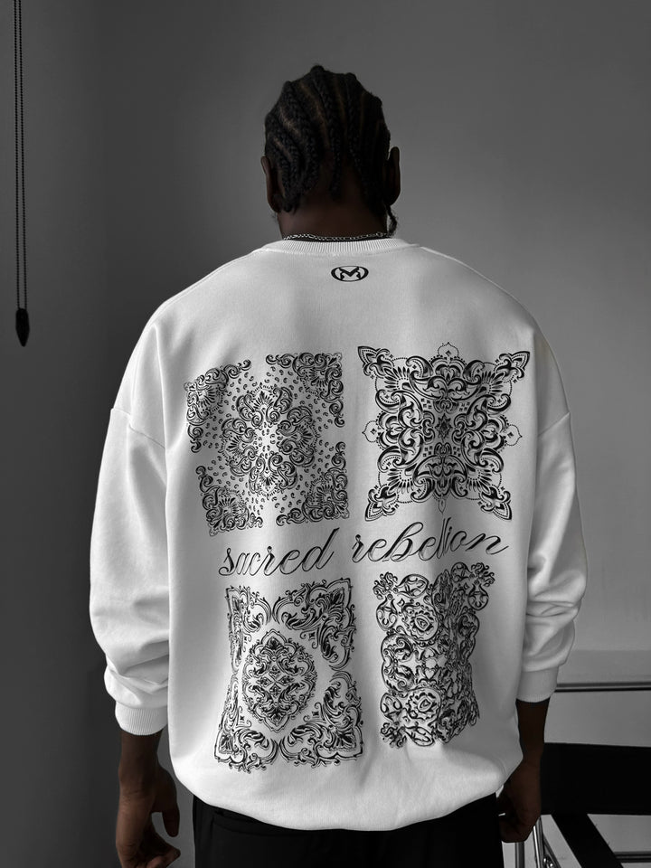 Oversize Sacred Rebellion Sweater - Ecru