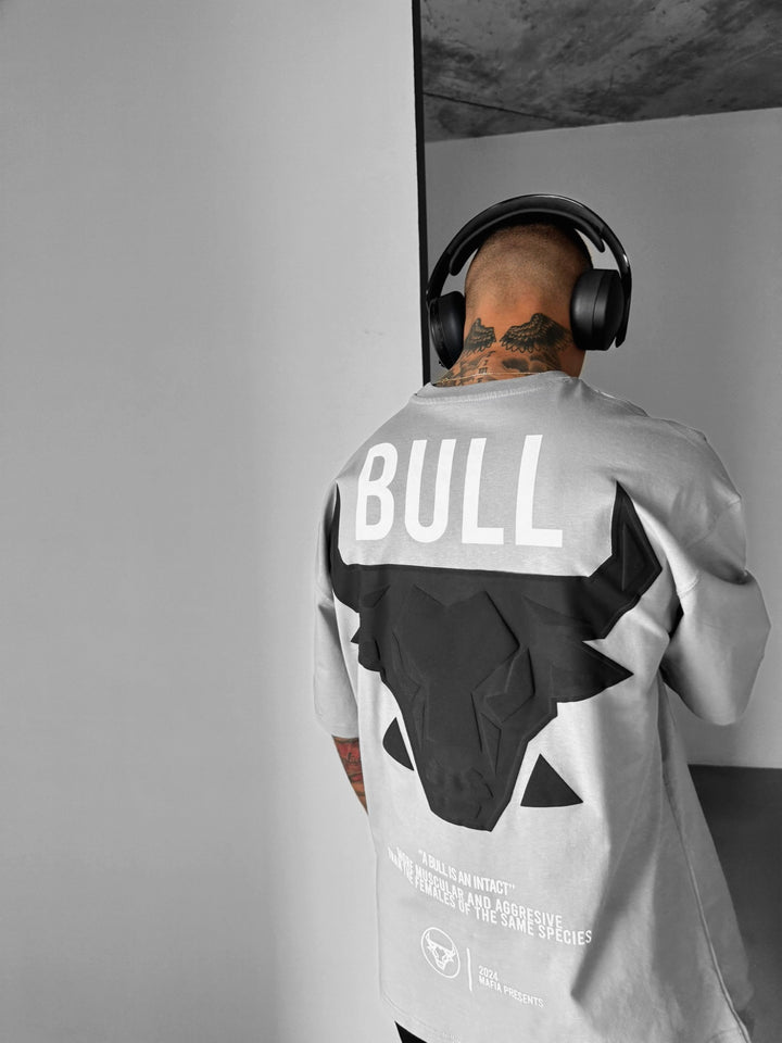 Oversize Bull T-shirt - Grey and Black