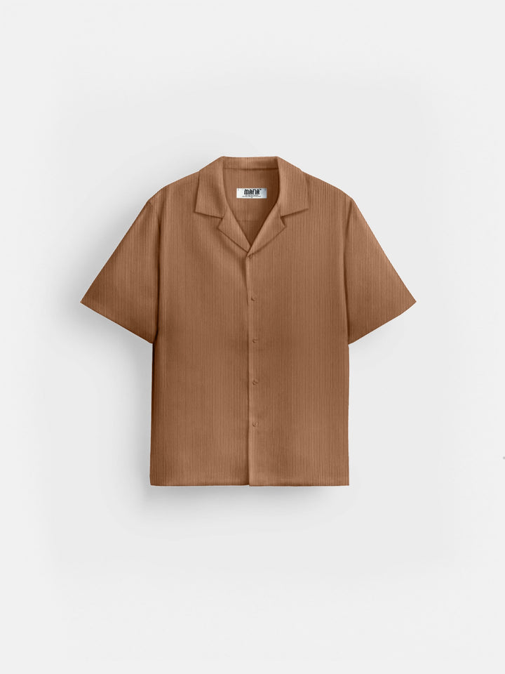Oversize Cord Shirt - Brown