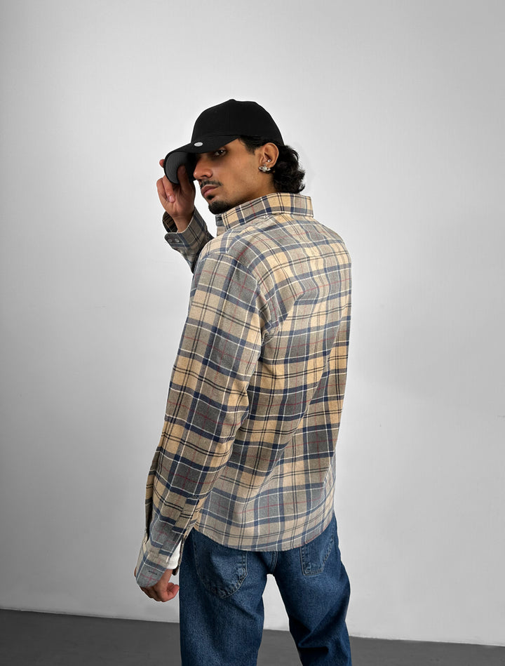 Regular Fit Classic Plaid Shirt - Indigo