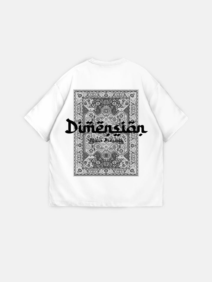 Oversize Dimenson T-shirt - Ecru and Black