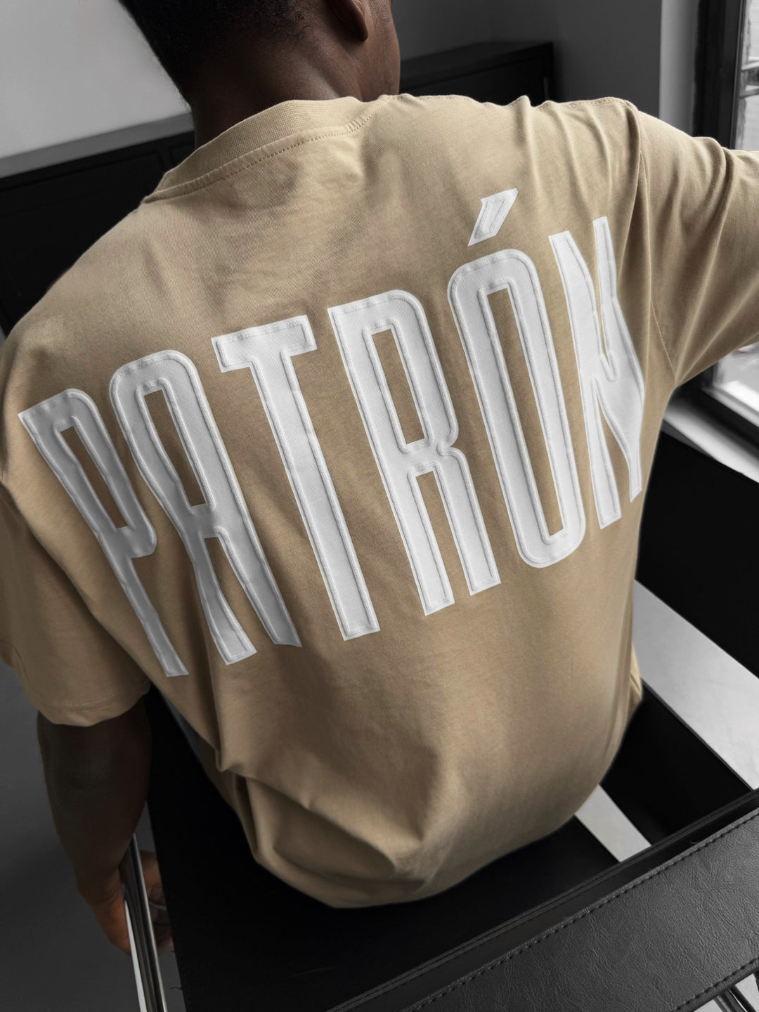 Oversize Patron T-Shirt - Beige