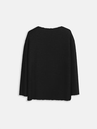 Regular Fit Knit Sweater - Black