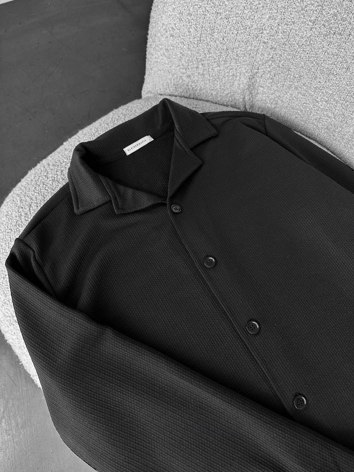 Comfort Suit Shirt - Black