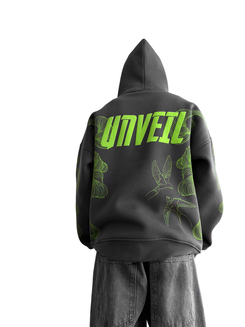 Oversize Unveil Hoodie - Anthracite