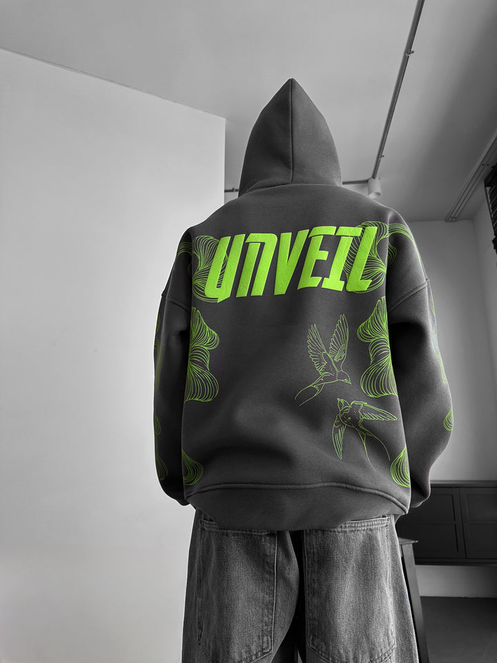 Oversize Unveil Hoodie - Anthracite