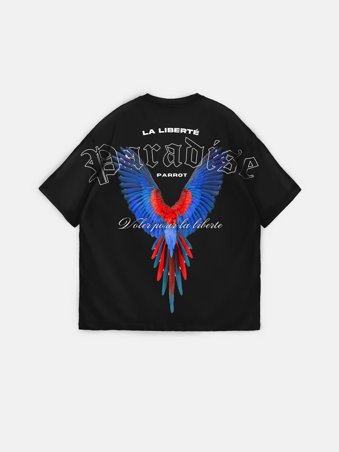 Oversize La Liberté Paradise T-shirt - Black and Blue