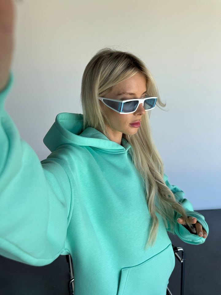 Oversize Basic Hoodie - Beveled Glass