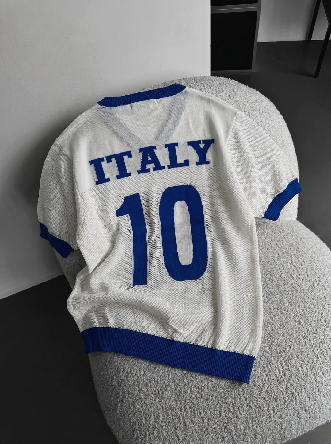 Oversize Italy Knit T-shirt - White