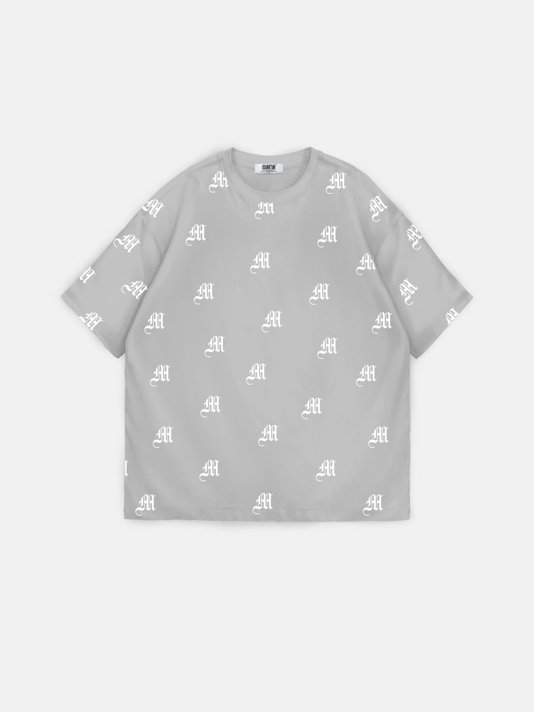 Oversize Initial T-shirt - Grey