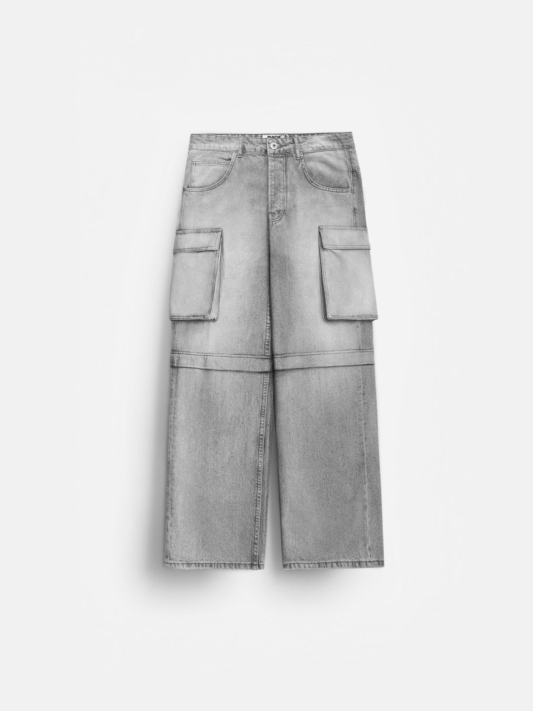 Baggy Cargo Jeans - Grey