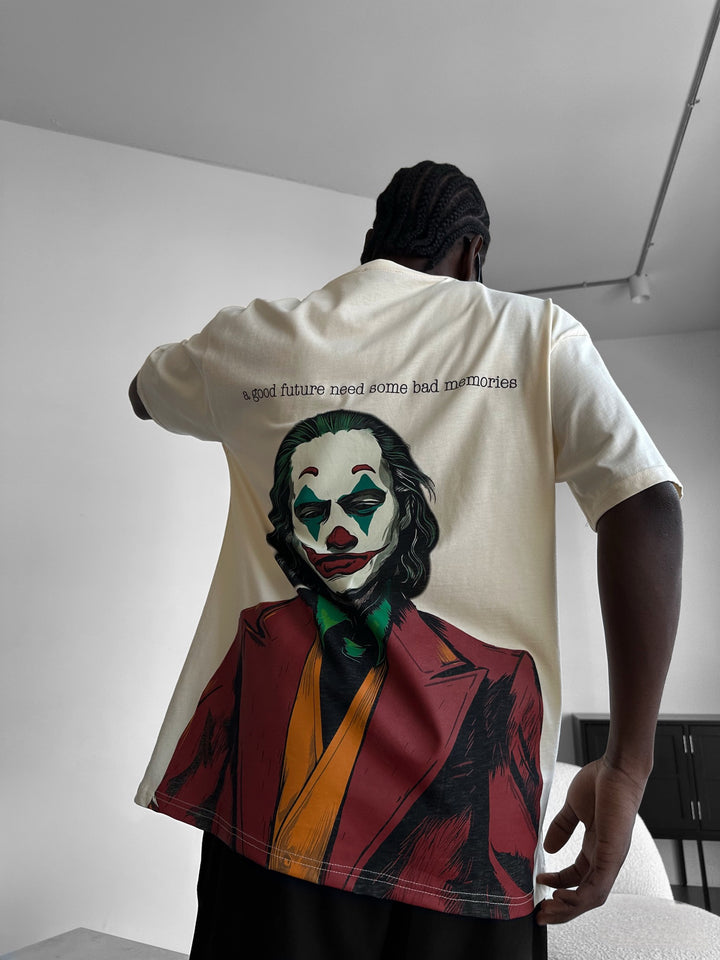 Oversize "Future Memories" T-Shirt - Antique White
