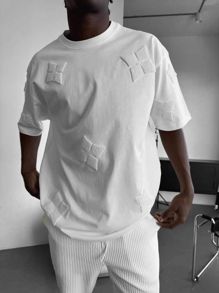 Oversize Detailed T-Shirt - Ecru