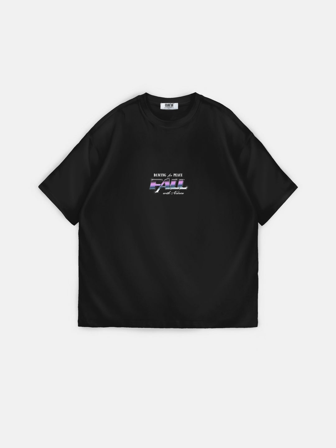 Oversize 'Fall' T-shirt - Black