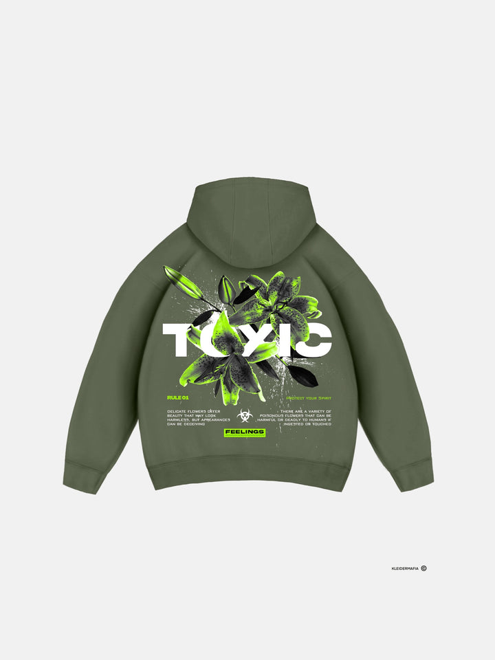 Oversize Toxic Hoodie - Four Leaf Clover