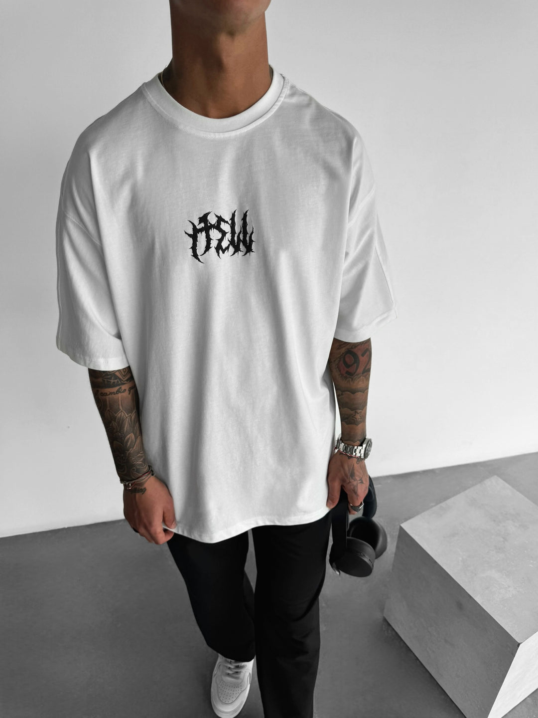 Oversize Hell T-shirt - White