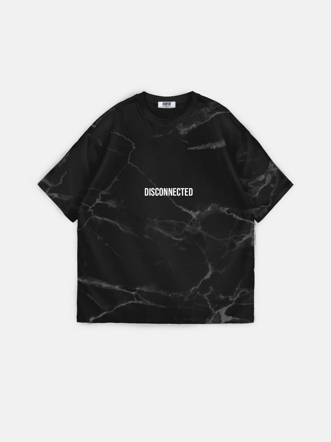 Oversize Disconnected T-shirt - Black and Grey