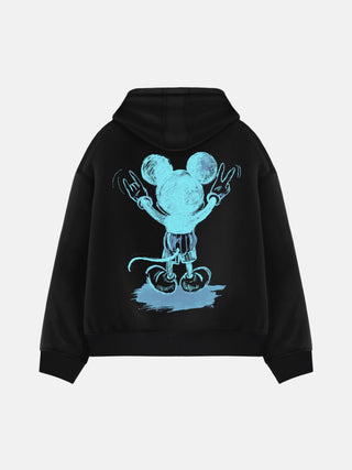 Oversize Mouse Hoodie - Black and Blue
