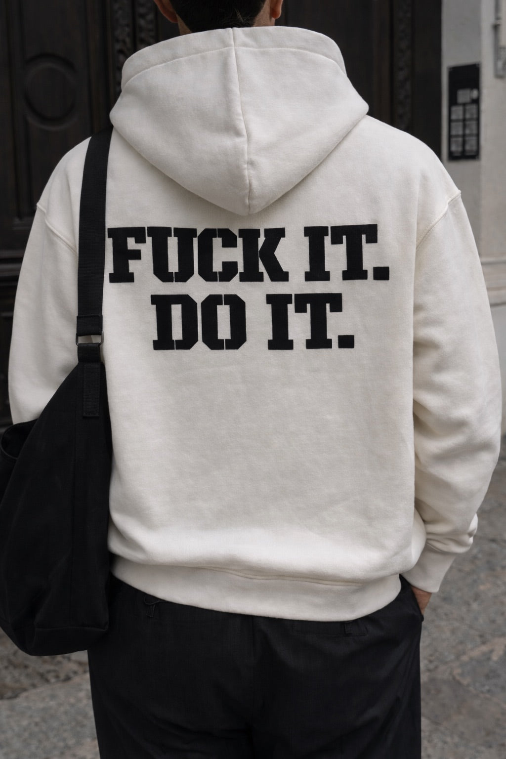 Oversize Do It Hoodie - Ecru