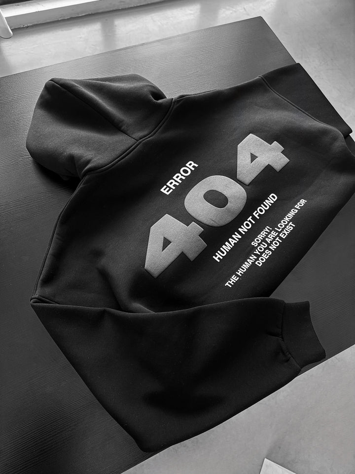 Oversize 404 Hoodie - Black
