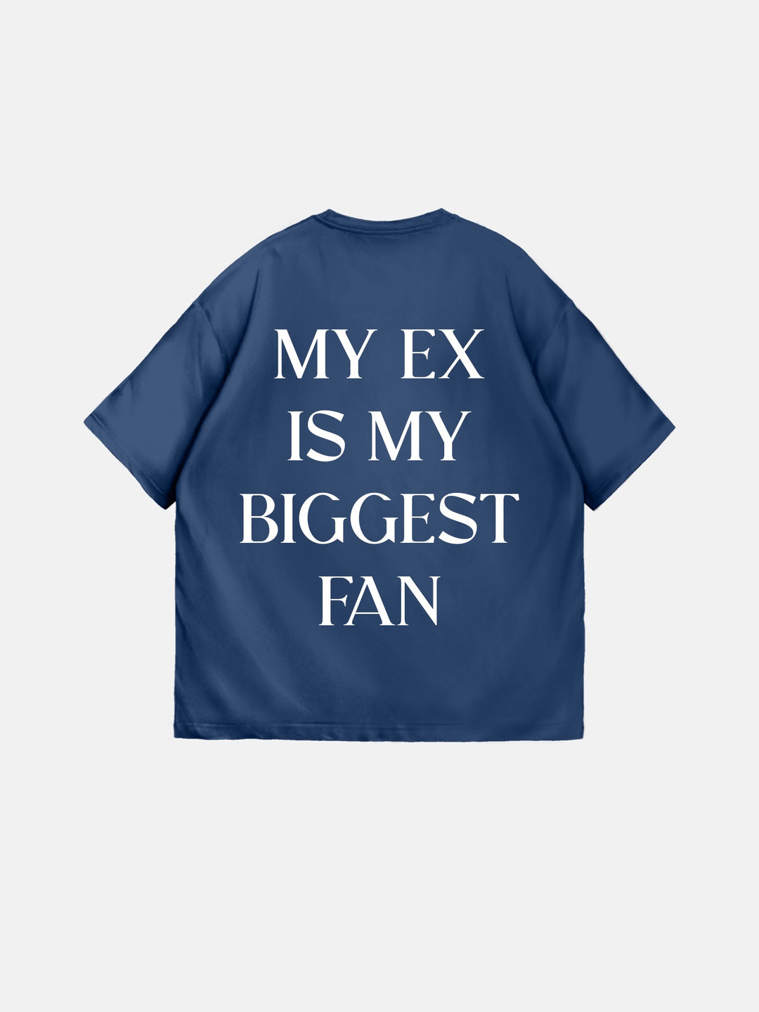 Oversize "EX" T-Shirt - Navy Peony