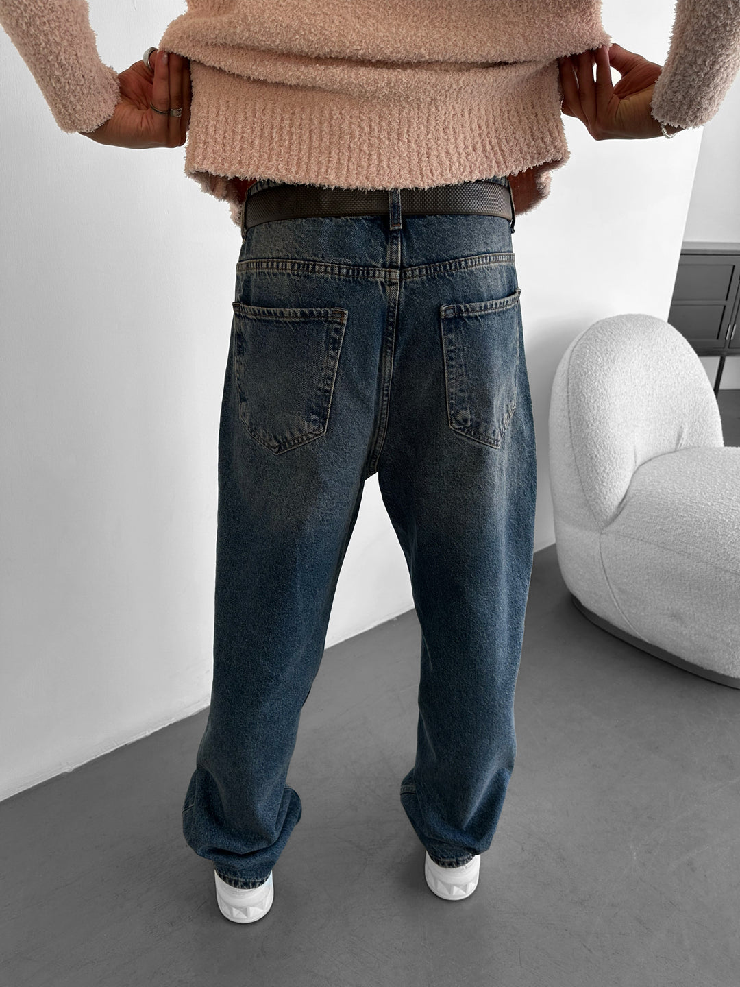 Relax Baggy Fit Jeans - Dark Blue