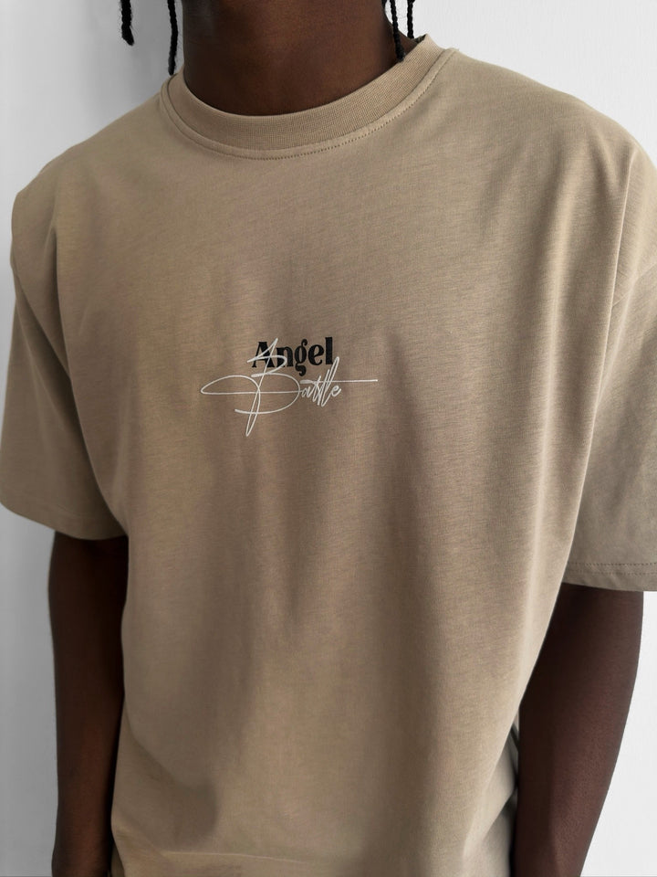 Oversize Carpet Angel T-Shirt - Beige