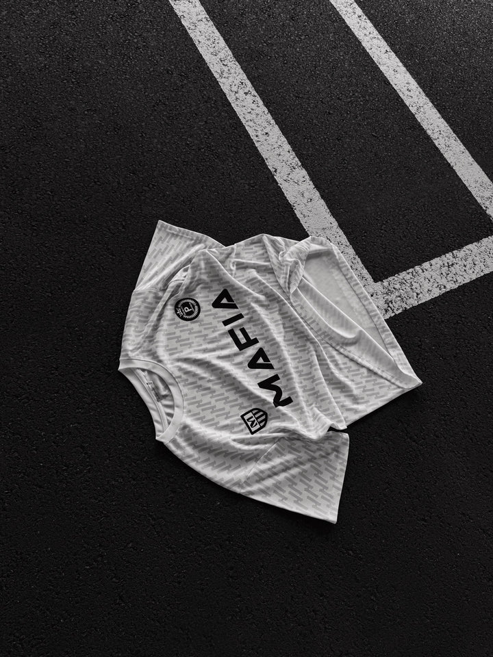 Oversize Mafia Trikot T-Shirt - White