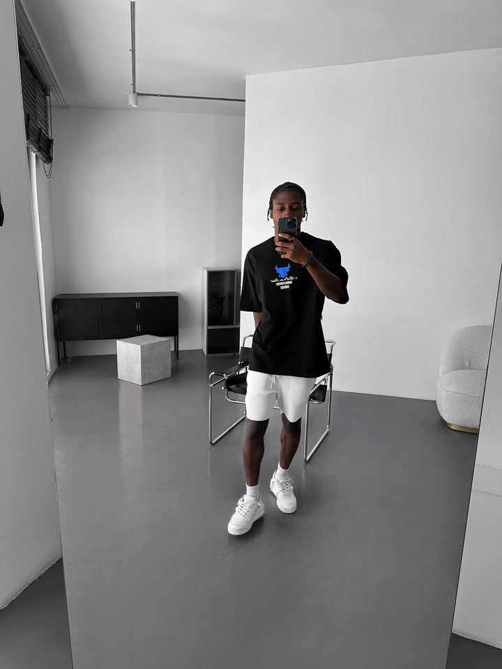 Oversize Bull Worldwide T-shirt - Black and Saks