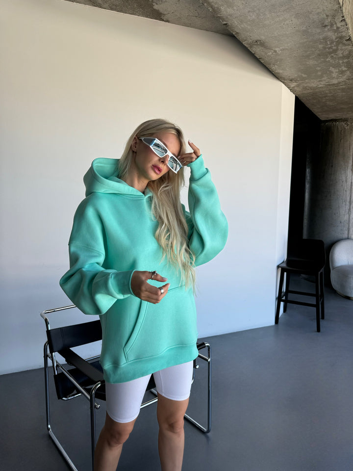 Oversize Basic Hoodie - Beveled Glass