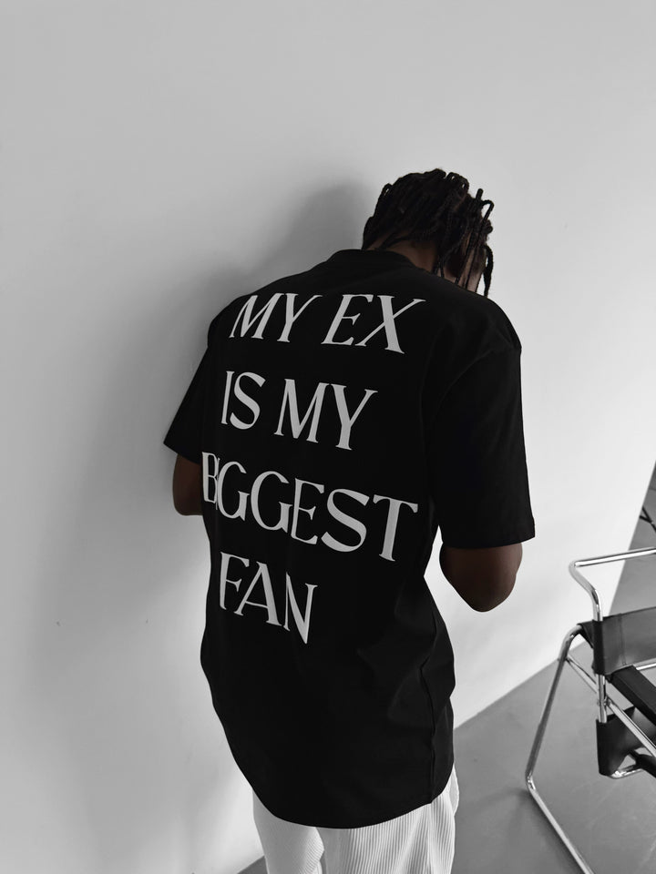 Oversize "EX" T-Shirt - Black