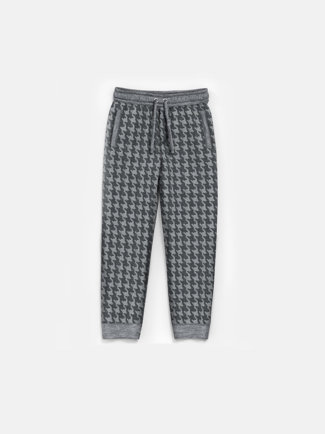 Loose Fit Houndstooth Jogger - Anthracite