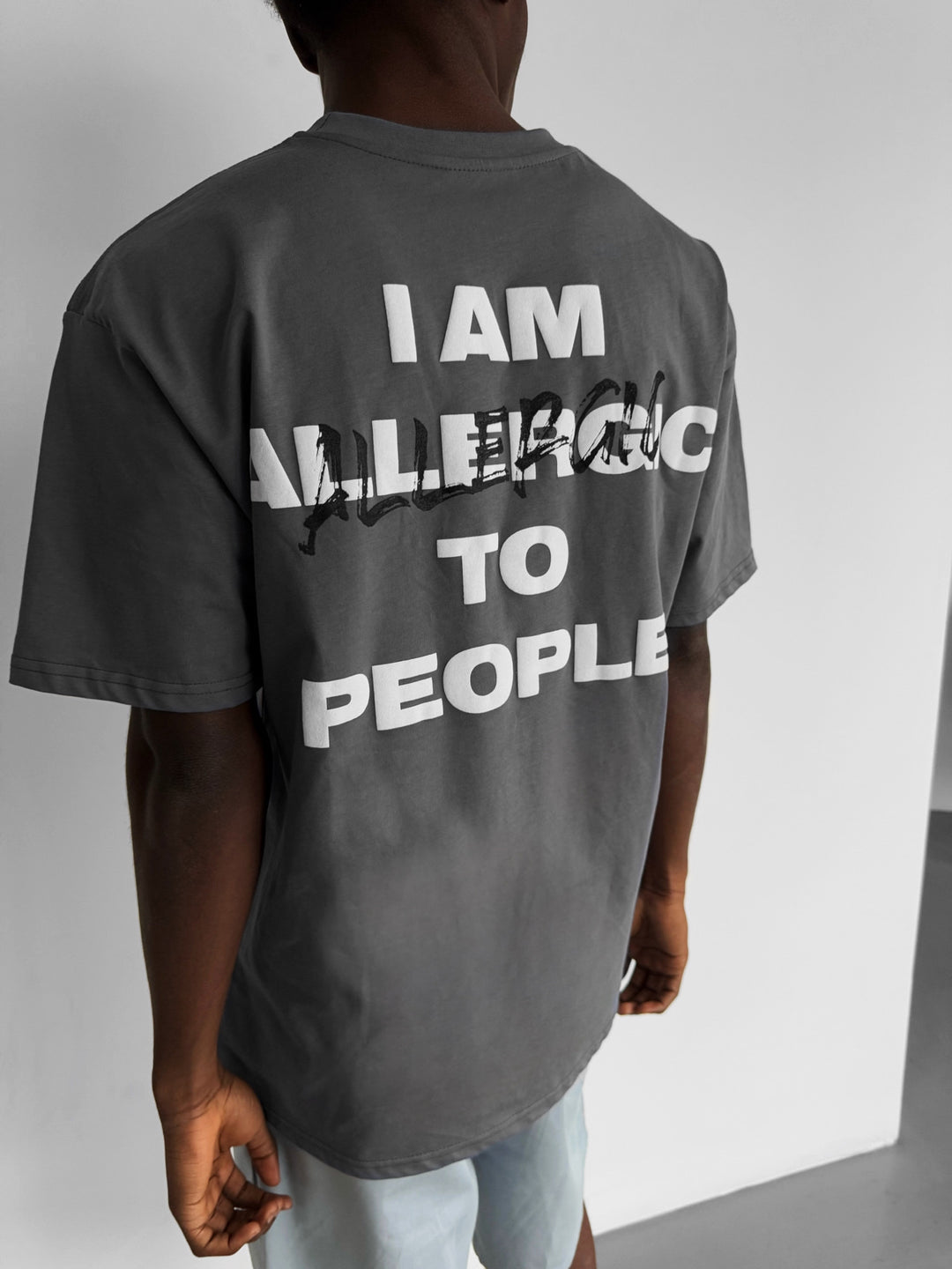 Oversize Allergic T-Shirt - Anthracite