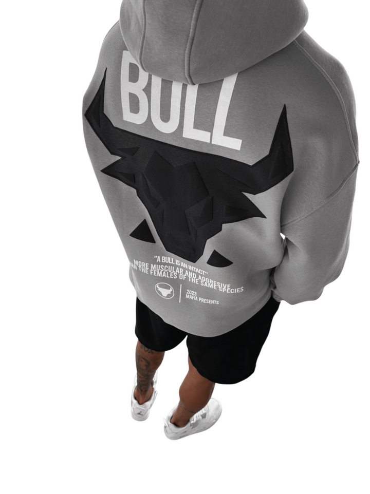 Oversize Bull Hoodie - Mushroom Grey