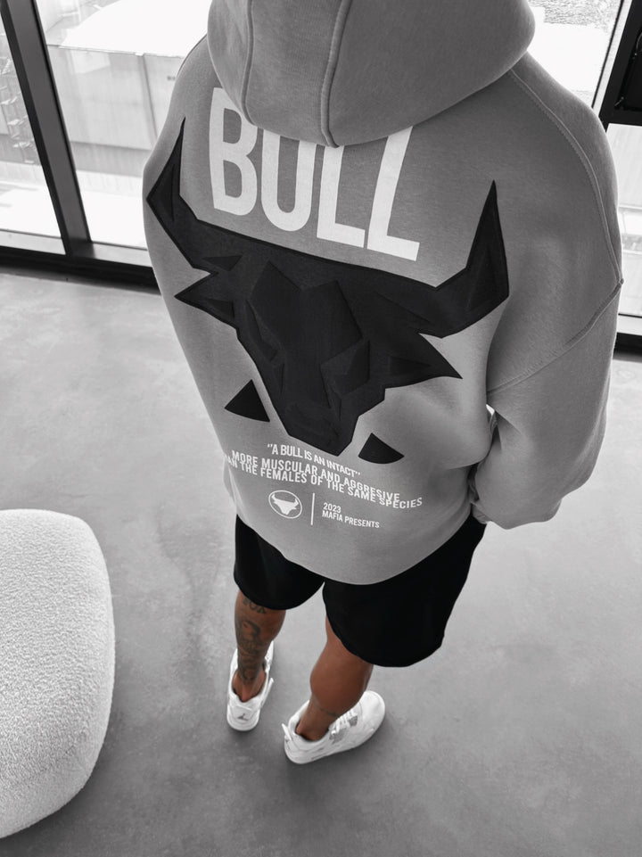 Oversize Bull Hoodie - Mushroom Grey