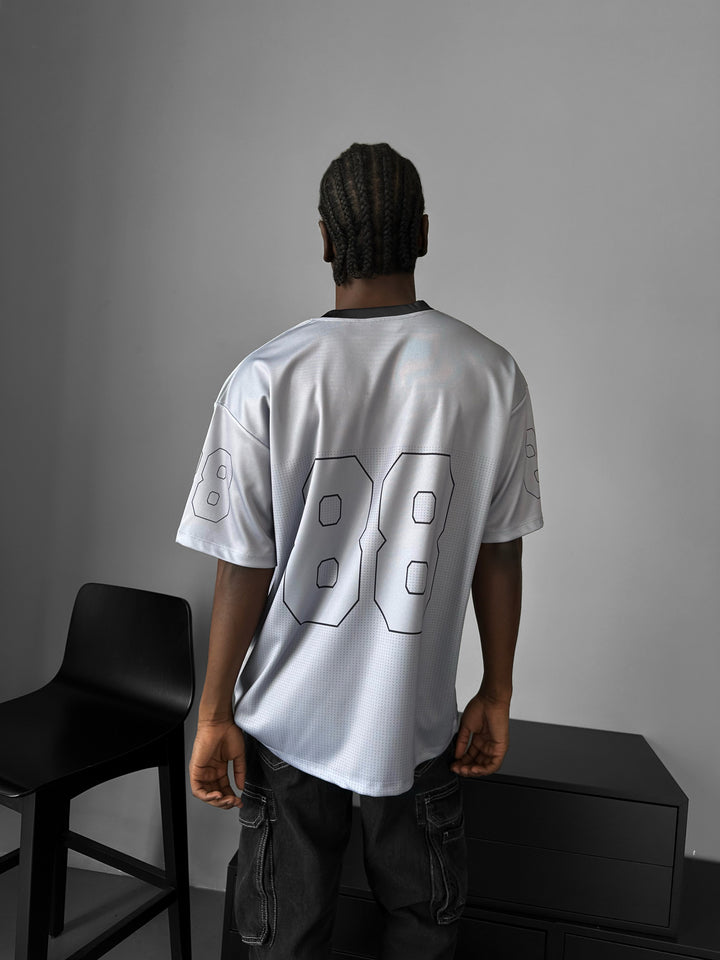 Oversize Varsity Mafia T-Shirt - Grey