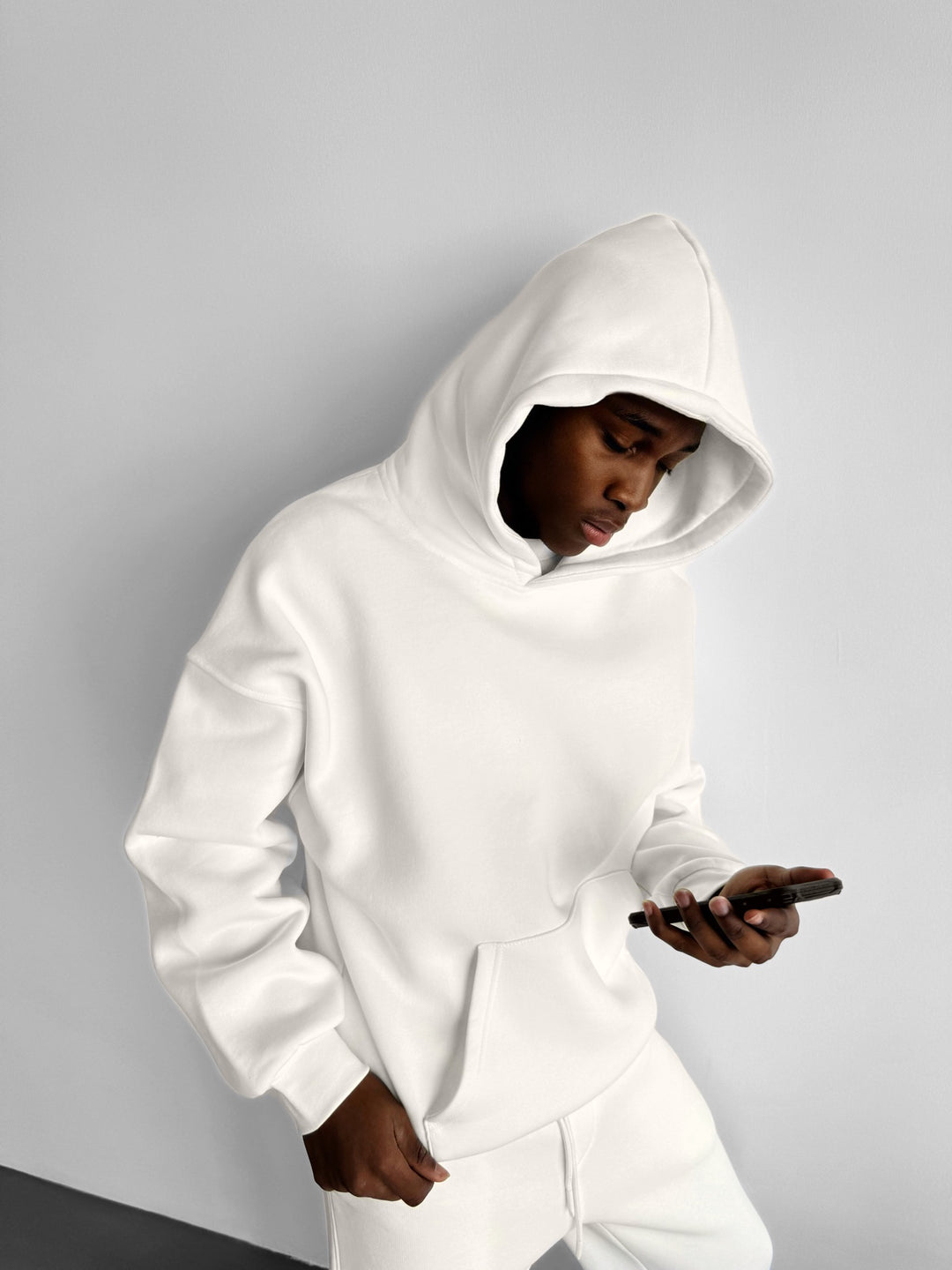 Oversize Basic Hoodie - White